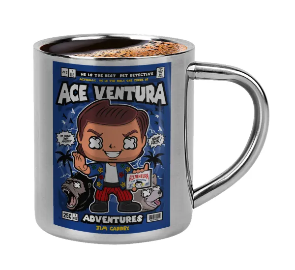 Ace Ventura: Pet Detective — Κουπάκι μεταλλικό διπλού τοιχώματος για espresso (220ml)