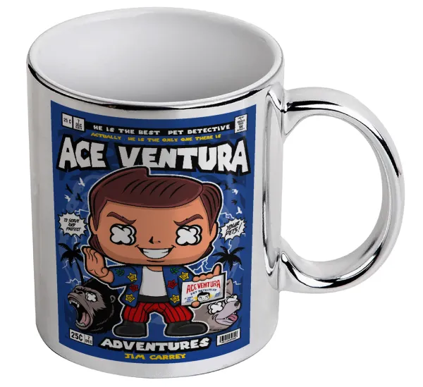 Ace Ventura: Pet Detective — Κούπα κεραμική, ασημένια καθρέπτης, 330ml