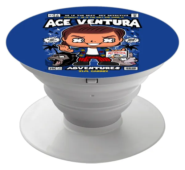 Ace Ventura: Pet Detective — Phone Holders Stand  Λευκό Βάση Στήριξης Κινητού στο Χέρι