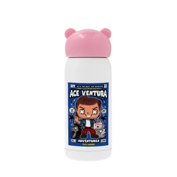 Ace Ventura: Pet Detective, Ροζ ανοξείδωτο παγούρι θερμό (Stainless steel), 320ml