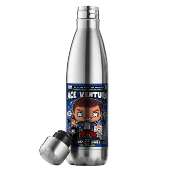 Ace Ventura: Pet Detective, Μεταλλικό παγούρι θερμός Inox (Stainless steel), διπλού τοιχώματος, 500ml