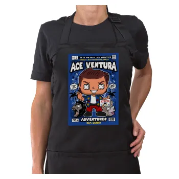 Ace Ventura: Pet Detective, Ποδιά μακριά Σεφ ολόσωμη με τσέπες Μαύρη (ΕΝΗΛΙΚΩΝ)