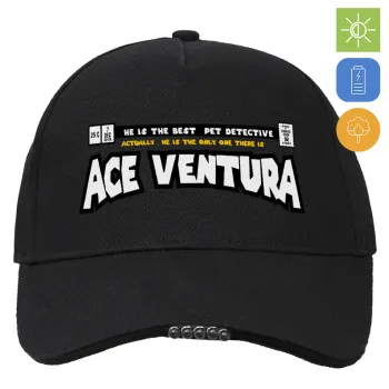 Ace Ventura: Pet Detective, Καπέλο Εργασίας & Δραστηριοτήτων με LED Φως - Ιδανικό για Νύχτα & Χαμηλό Φωτισμό (100% ΒΑΜΒΑΚΕΡΟ, ΕΝΗΛΙΚΩΝ, UNISEX)