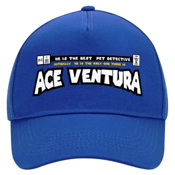 Ace Ventura: Pet Detective, Καπέλο Ενηλίκων Ultimate ΜΠΛΕ, (100% ΒΑΜΒΑΚΕΡΟ DRILL, ΕΝΗΛΙΚΩΝ, UNISEX, ONE SIZE)