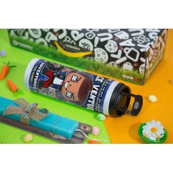 Ace Ventura: Pet Detective, Πασχαλινή Λαμπάδα με Travel Tumbler θερμό με διπλό καπάκι (600ml, BPA free) & κερί αρωματικό πλακέ (30cm) (ΤΙΡΚΟΥΑΖ)