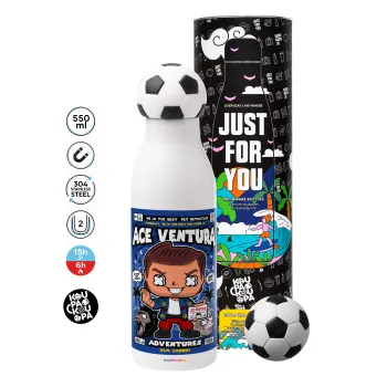 Ace Ventura: Pet Detective, Soccer Metal mug thermos, double wall, 550ml