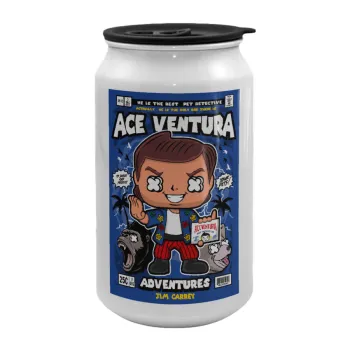 Ace Ventura: Pet Detective, Κούπα ταξιδιού μεταλλική με καπάκι (tin-can) 500ml