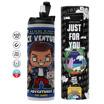 Ace Ventura: Pet Detective, Tumbler stainless steel GREY 600ml