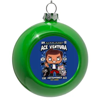 Ace Ventura: Pet Detective, Στολίδι Χριστουγεννιάτικη μπάλα δένδρου Πράσινο 8cm