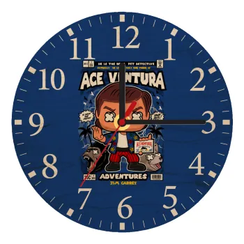 Ace Ventura: Pet Detective, Ρολόι τοίχου ξύλινο plywood (20cm)
