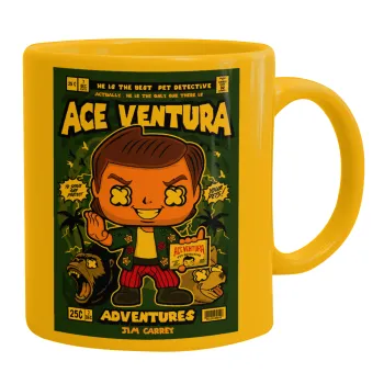 Ace Ventura: Pet Detective, Κούπα, κεραμική κίτρινη, 330ml