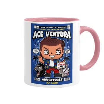 Ace Ventura: Pet Detective, Κούπα χρωματιστή ροζ, κεραμική, 330ml