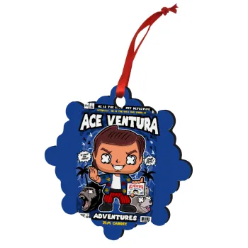 Ace Ventura: Pet Detective, Στολίδι Χριστουγεννιάτικο στολίδι snowflake ξύλινο 7.5cm