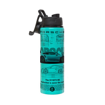 Porsche, Μεταλλικό παγούρι νερού με καπάκι ασφαλείας, αλουμινίου 850ml