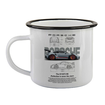 Porsche, Κούπα εμαγιέ με μαύρο χείλος 360ml