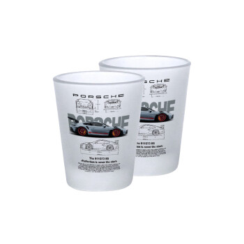 Porsche, Σφηνοπότηρα γυάλινα 45ml του πάγου (2 τεμάχια)