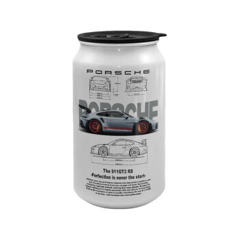 Porsche, Κούπα ταξιδιού μεταλλική με καπάκι (tin-can) 500ml