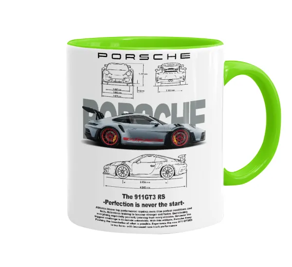 Porsche — Κούπα χρωματιστή βεραμάν, κεραμική, 330ml