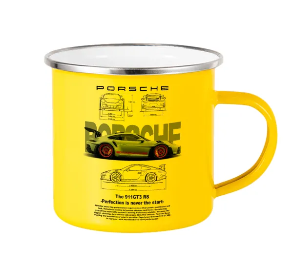 Porsche — Yellow Enamel Metallic Cup 360ml