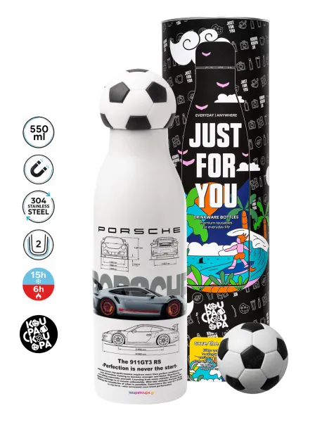 Porsche — Soccer Metal mug thermos, double wall, 550ml