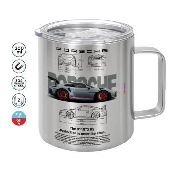 Porsche, Mug Stainless steel double wall 300ml