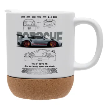 Porsche, Κούπα, κεραμική με βάση φελού και καπάκι (ΜΑΤ), 330ml