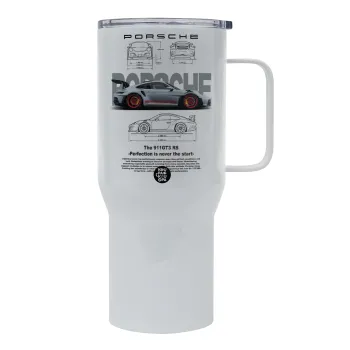 Porsche, Mega Stainless steel Tumbler with lid, double wall 750L