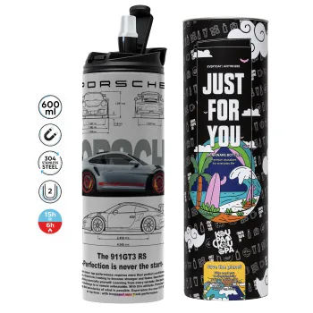 Porsche, Tumbler stainless steel GREY 600ml