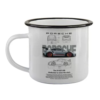 Porsche, Κούπα εμαγιέ με μαύρο χείλος 360ml