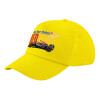 Child's Baseball Cap, 100% Cotton Twill, Yellow (COTTON, CHILD, UNISEX, ONE SIZE)