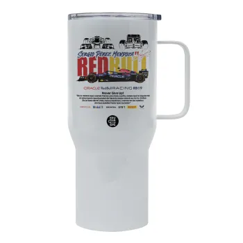 Sergio Perez - F1 Red Bull Racing, Tumbler με καπάκι, διπλού τοιχώματος (θερμό) 750L