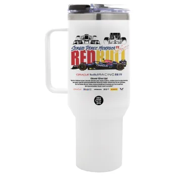 Sergio Perez - F1 Red Bull Racing, Mega Tumbler με καπάκι, διπλού τοιχώματος (θερμό) 1,2L