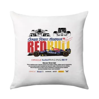 Sergio Perez - F1 Red Bull Racing, Μαξιλάρι καναπέ 40x40cm περιέχεται το  γέμισμα