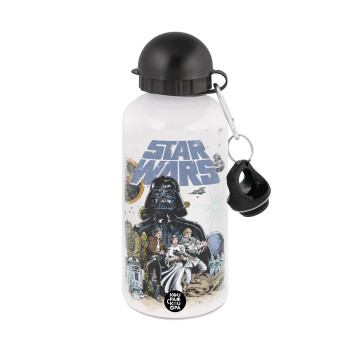 Star Wars, Μεταλλικό παγούρι νερού, Λευκό, αλουμινίου 500ml