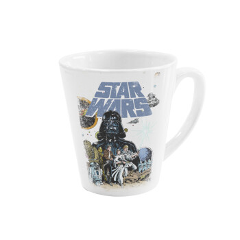 Star Wars, Κούπα κωνική Latte Λευκή, κεραμική, 300ml