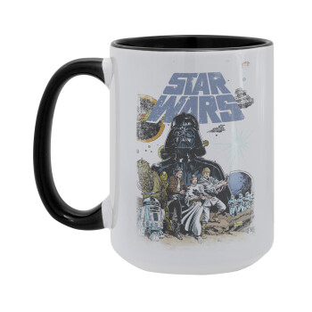 Star Wars, Κούπα Mega 15oz, κεραμική Μαύρη, 450ml