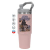 Pink color, 890ml (30oz) stainless Steel Tumbler with Handle