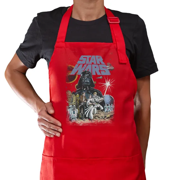Star Wars — Κόκκινη Ποδιά μαγειρικής με τσέπες (ΕΝΗΛΙΚΩΝ)