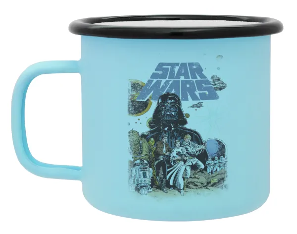 Star Wars — Κούπα Μεταλλική εμαγιέ ΜΑΤ σιέλ 360ml
