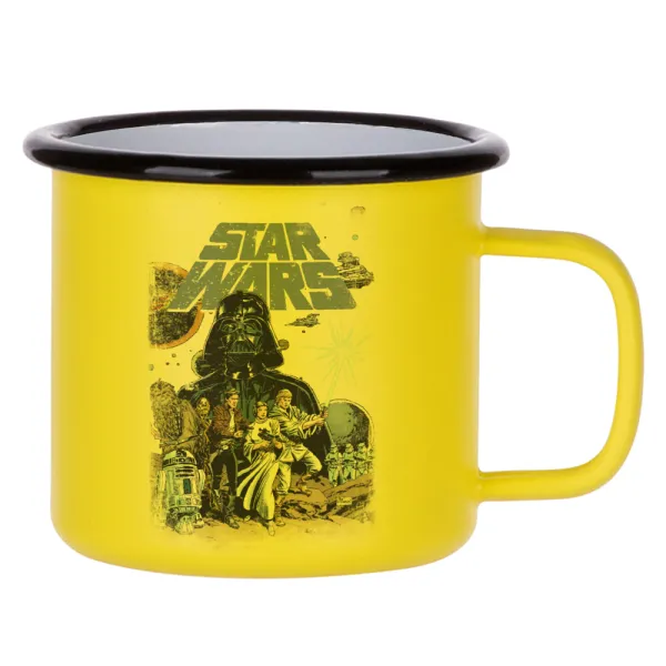 Star Wars — Κούπα Μεταλλική εμαγιέ ΜΑΤ Κίτρινη 360ml