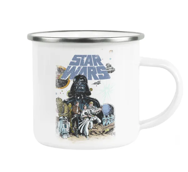 Star Wars — Metallic enamel cup white 360ml