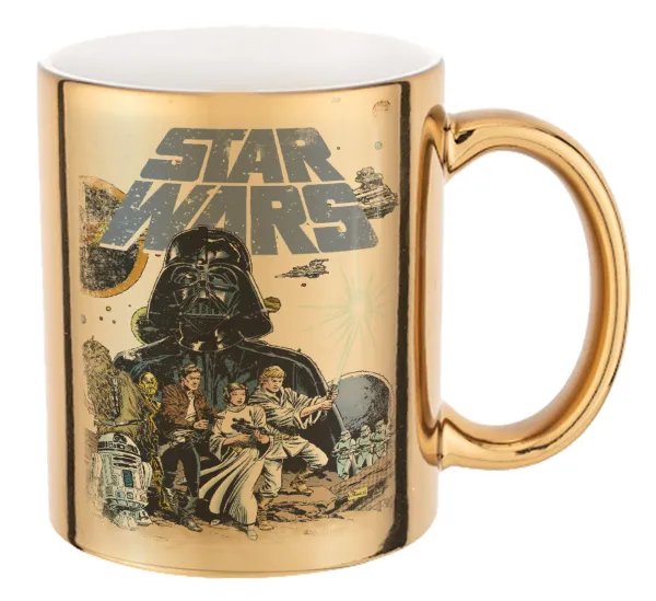 Star Wars — Mug ceramic, gold mirror, 330ml