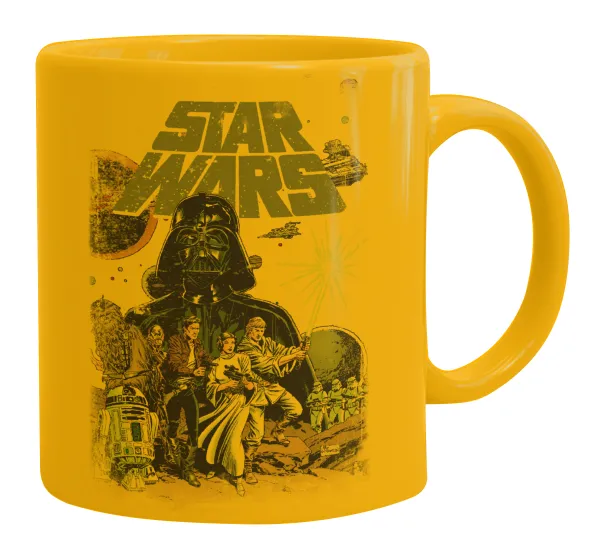 Star Wars — Ceramic coffee mug yellow, 330ml