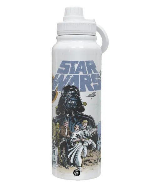 Star Wars — Θερμός 1L Ανοξείδωτο με Βάση Κινητού & Διπλά Τοιχώματα