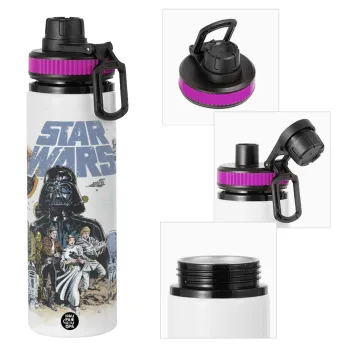 Star Wars, Μεταλλικό παγούρι νερού με καπάκι ασφαλείας, αλουμινίου 850ml