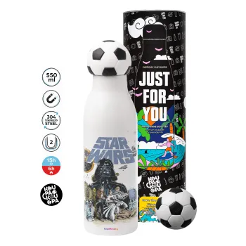 Star Wars, Soccer Metal mug thermos, double wall, 550ml
