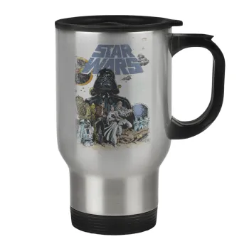 Star Wars, Κούπα ταξιδιού ανοξείδωτη με καπάκι, διπλού τοιχώματος (θερμό) 450ml