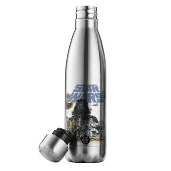 Star Wars, Μεταλλικό παγούρι θερμός Inox (Stainless steel), διπλού τοιχώματος, 500ml