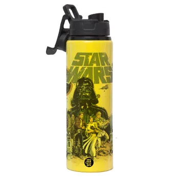 Star Wars, Μεταλλικό παγούρι νερού με καπάκι ασφαλείας, αλουμινίου 850ml