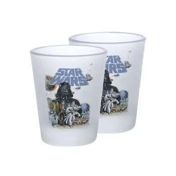 Star Wars, Σφηνοπότηρα γυάλινα 45ml του πάγου (2 τεμάχια)